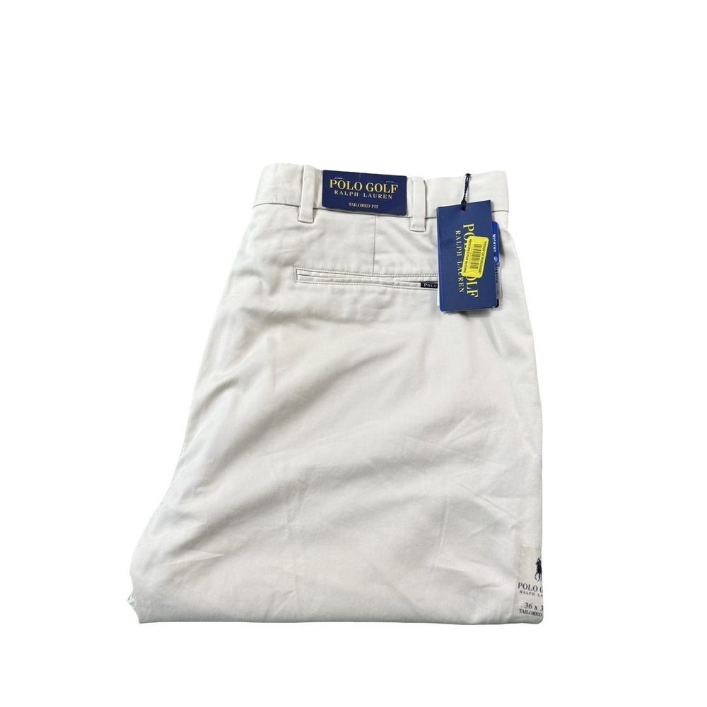 Polo Ralph Lauren Golf Tan Tailored Fit Men's Cotton Stretch Pant 36x34 NWT